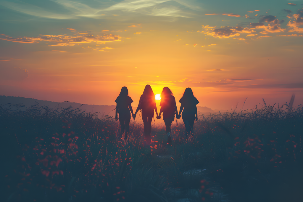 girlfriends, friendship, sunset-8622255.jpg